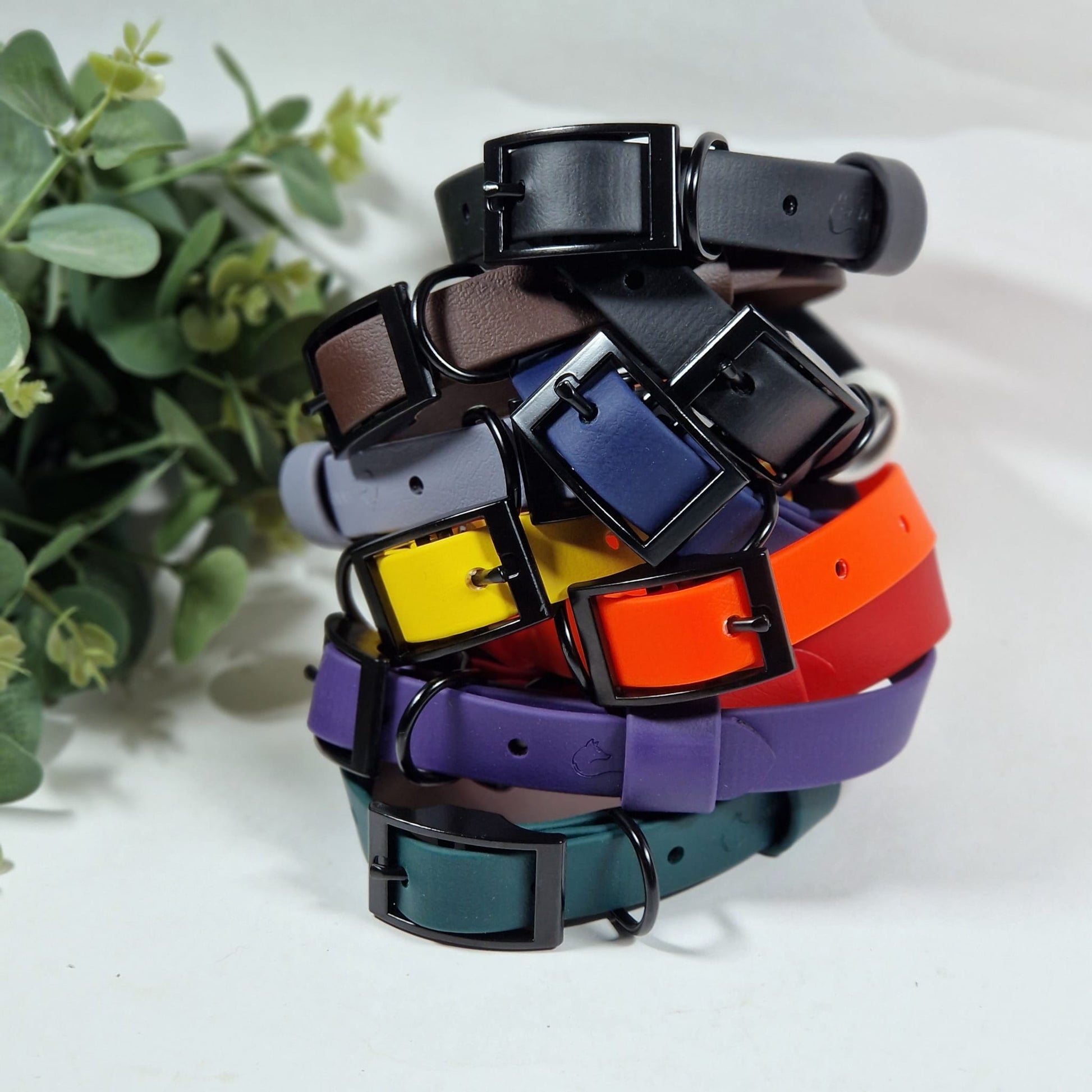 BioThane kakla siksna 19mm spilgtās krāsās, krāsu palete