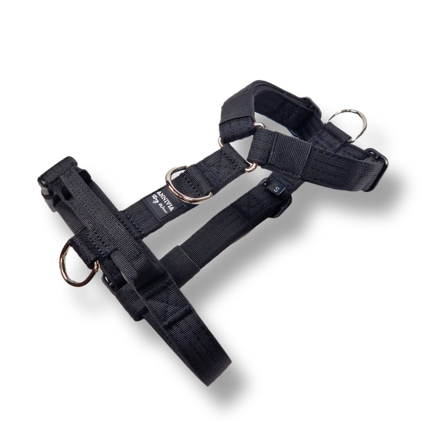 Mini Comfort Line dog chest harness - black