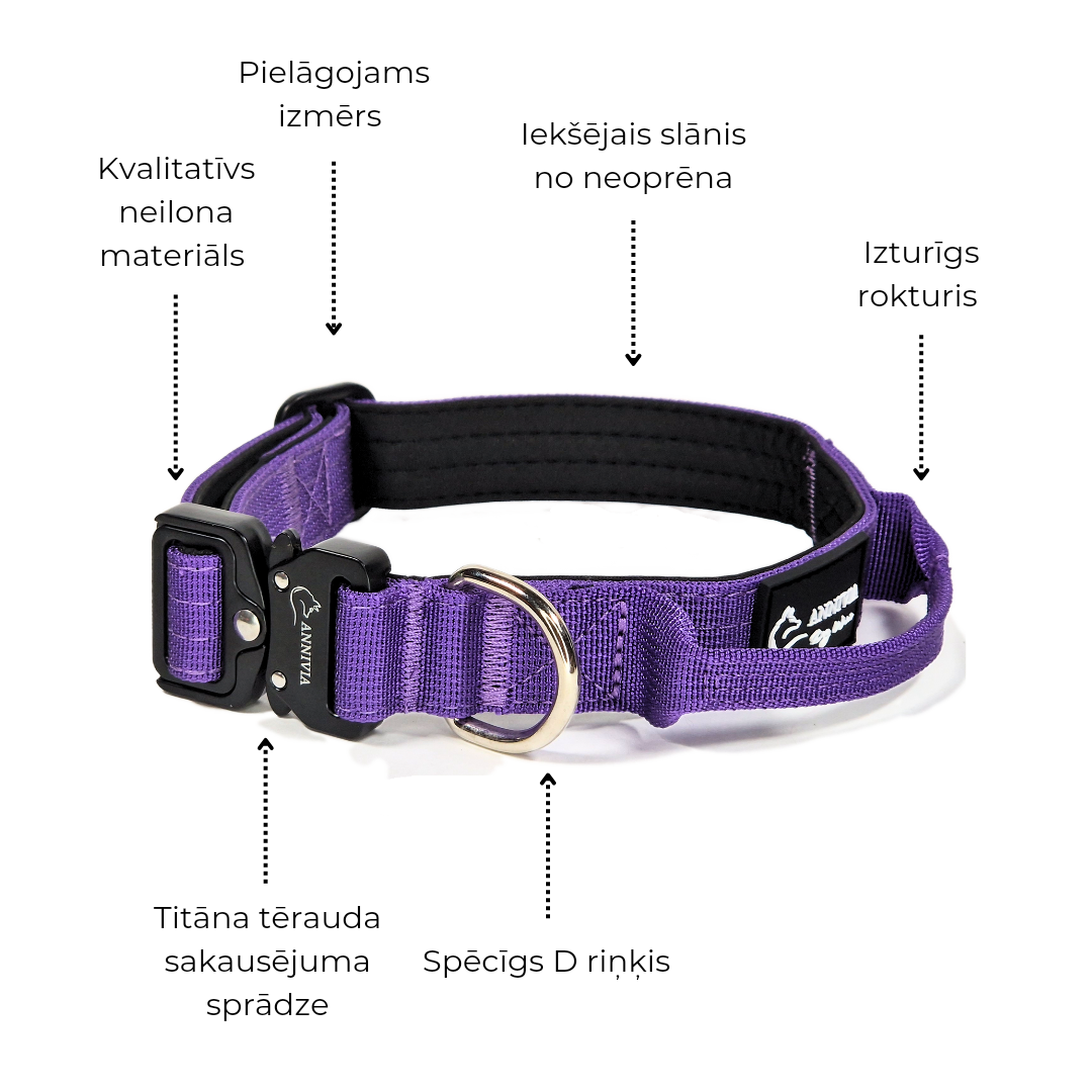 Mini Tactical dog collar Army Green (2.5 cm)