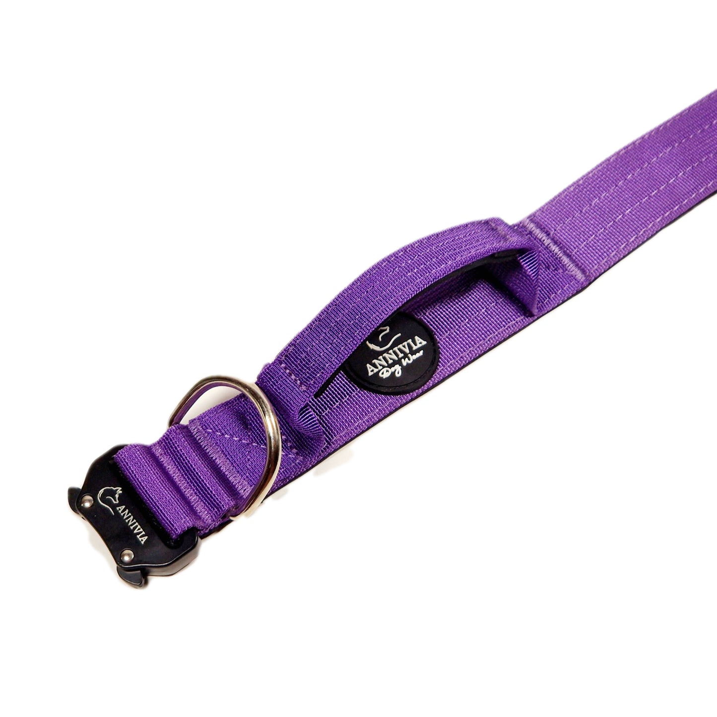 Tactical dog collar Purple (4 cm)
