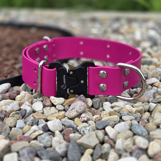 Biothane maxi eleagnc suņu kakla siksna magenta