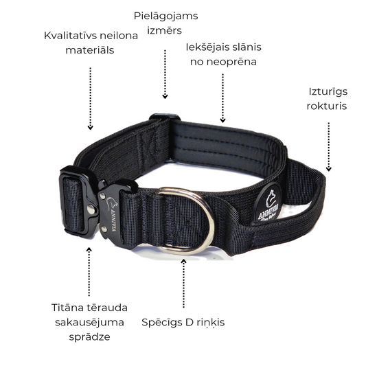 Taktiskās kakla siksnas ispecifikācijas