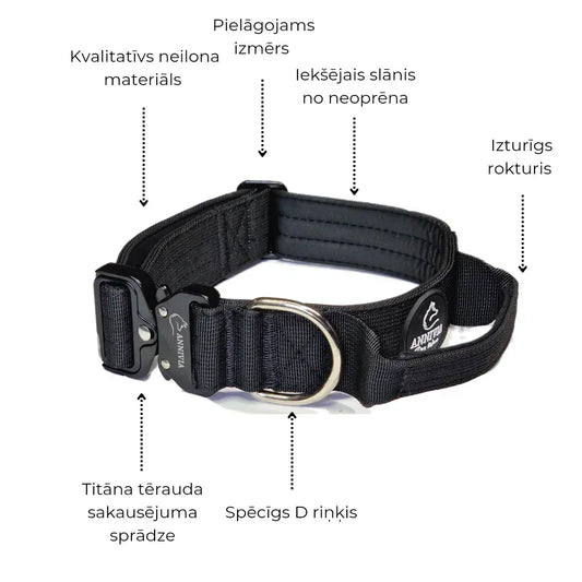 Taktiskās kakla siksnas ispecifikācijas