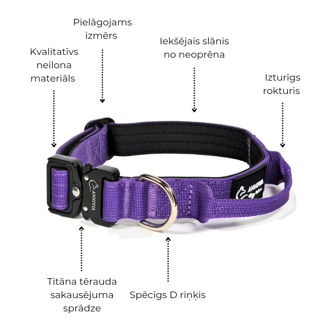 mini kakla siksnas ar rokturi specifikācija