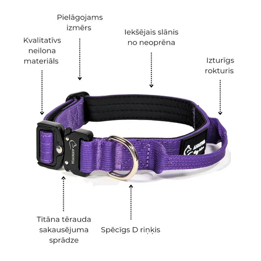 mini kakla siksnas ar rokturi specifikācija