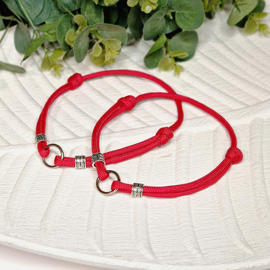 ID suņu kakla siksnas sarkanā krāsā