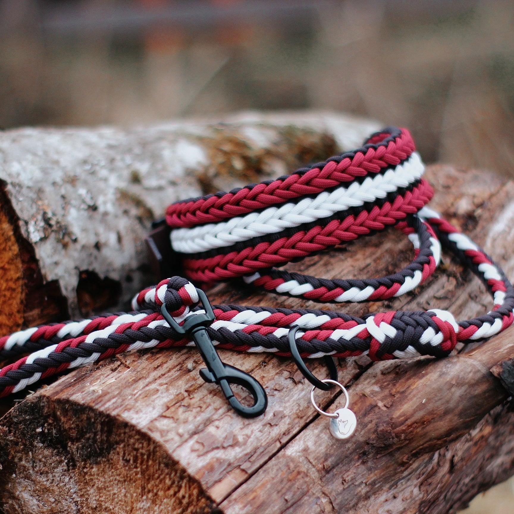 Pīta kakla siksna ar BioThane 2.5cm adapteri, ūdensizturīga