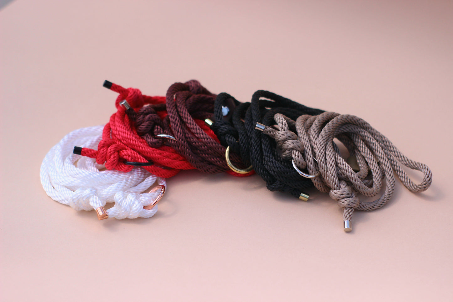 Slip on dog show leash - Color choice