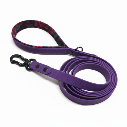 Purple hexa ūdensizturīga pavada sunim, mīksts rokturis 