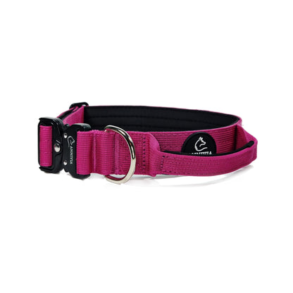 Tactical dog collar Magenta Pink (4 cm)