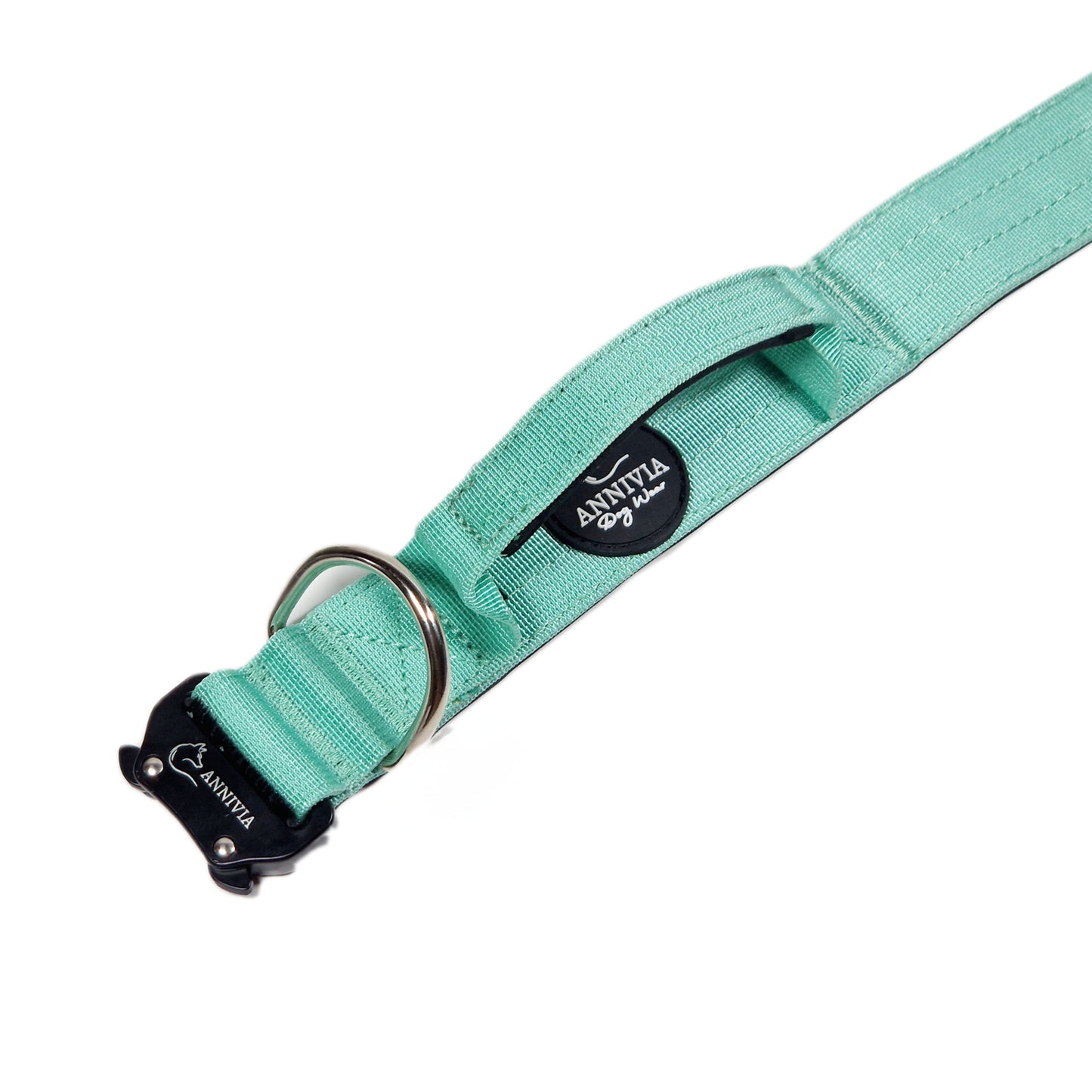 Taktiskā suņu kakla siksna - Mint (4 cm)