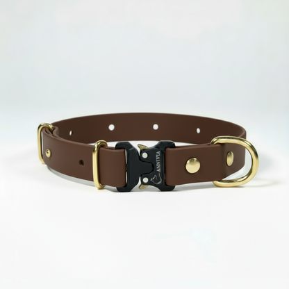 BioThane Elegance suņu kakla siksna - Dark Brown