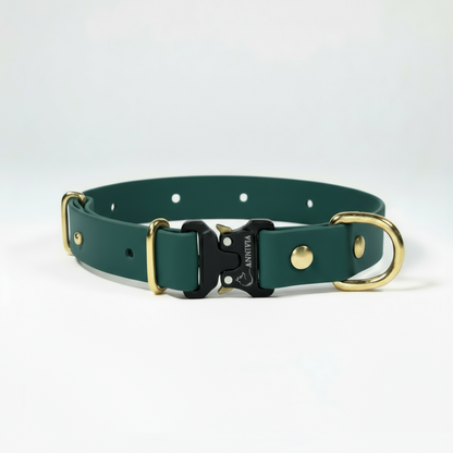 BioThane Elegance suņu kakla siksna - Dark Green