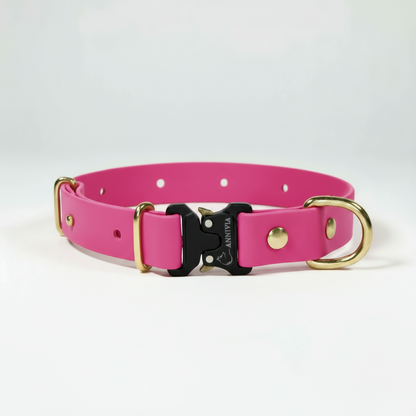 BioThane Elegance suņu kakla siksna - Passion Pink