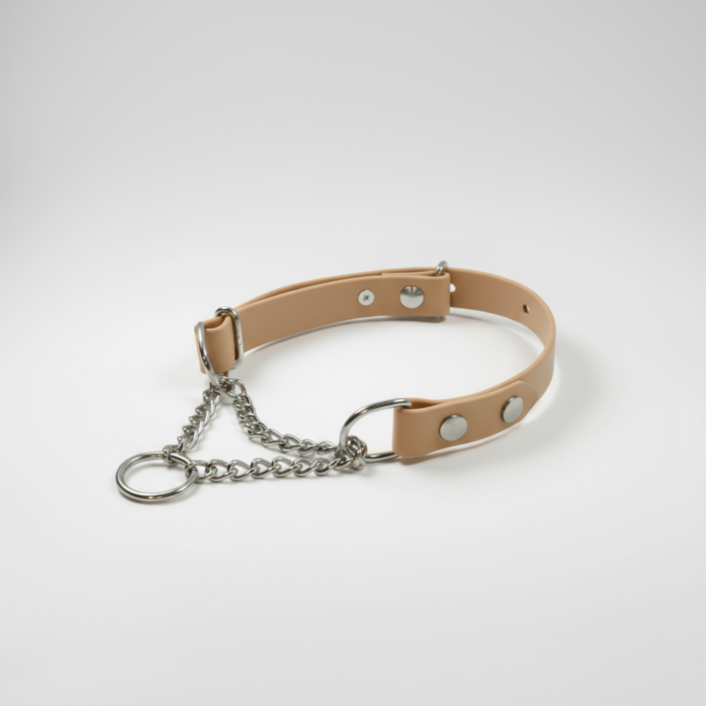 BioThane Martingeila Suņu Kakla Siksna 19mm Powder Tan