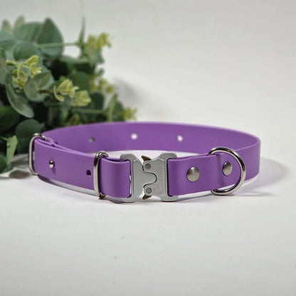 Biothane elegance suņu kakla siksna orhideja