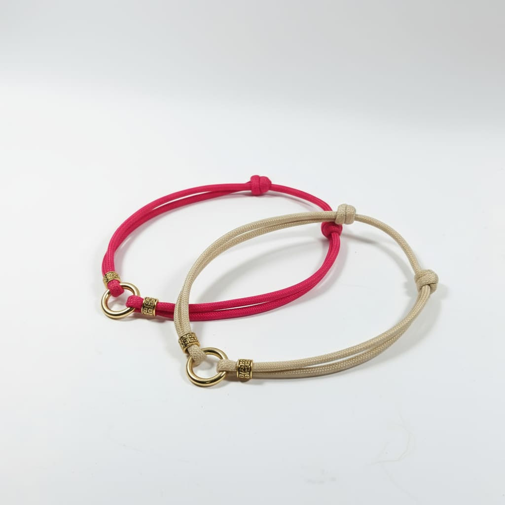 Suņu ID Kakla Siksnas ar Zelta Pērlītēm - Regulējamas - Krāsu Izvēle