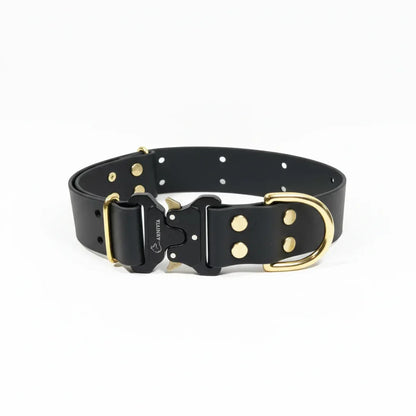 Maxi BioThane Elegance suņu kakla siksna - Black