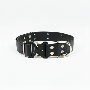 Maxi BioThane Elegance suņu kakla siksna - Black