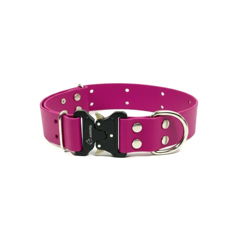 Maxi BioThane Elegance suņu kakla siksna - Magenta