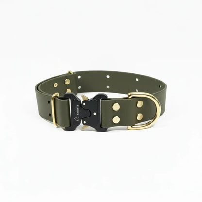 Maxi BioThane Elegance suņu kakla siksna - Military Olive