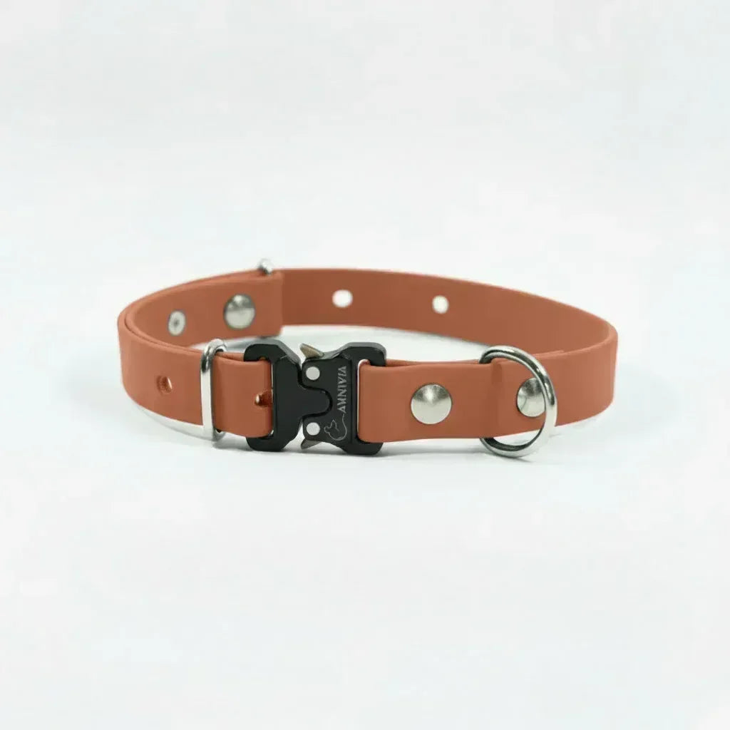 Mini Elegance suņu kakla siksna - Light Brown