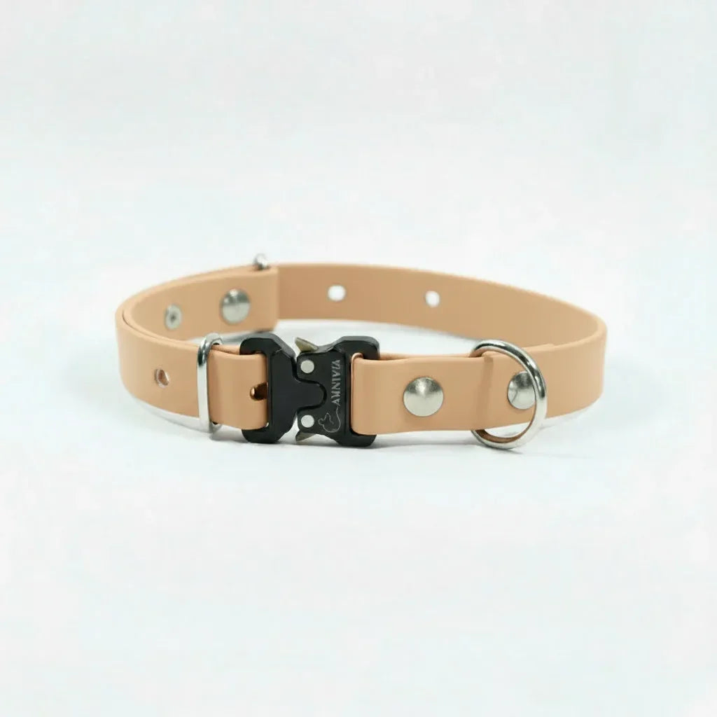 Mini Elegance suņu kakla siksna - Powder Tan