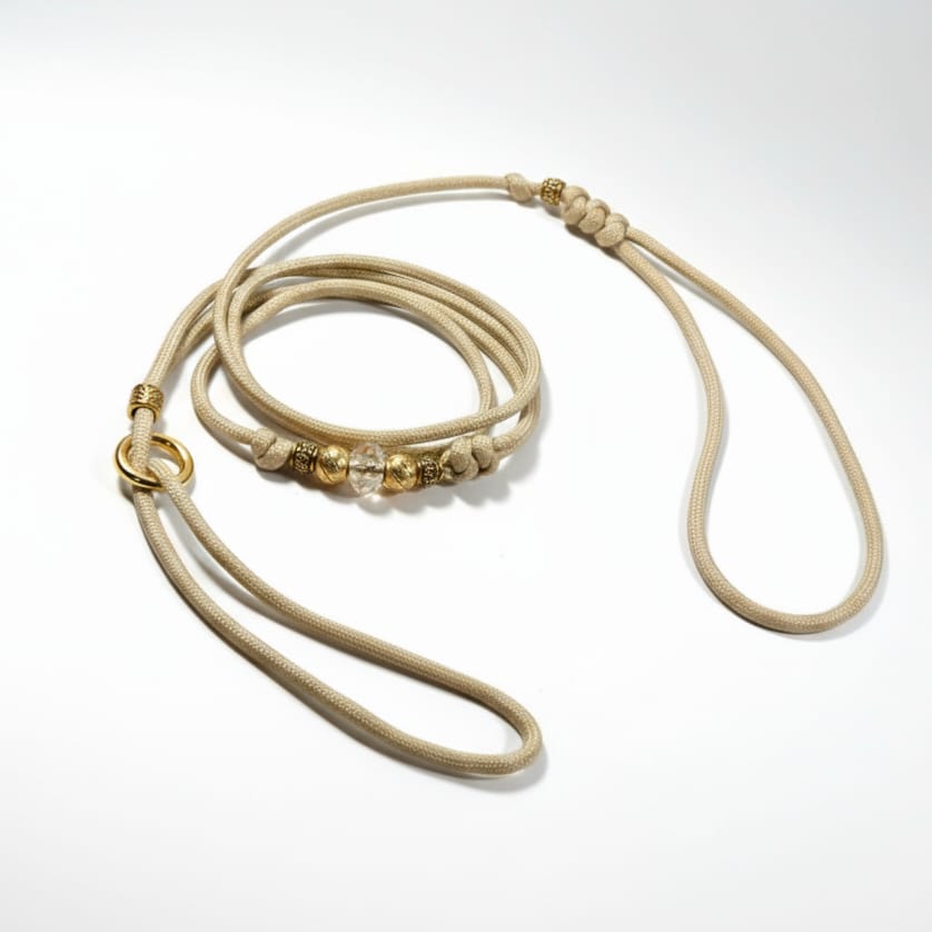 Parakorda Izstāžu Pavada Savelkošā ar Zelta Pērlītēm - Krāsu Izvēle