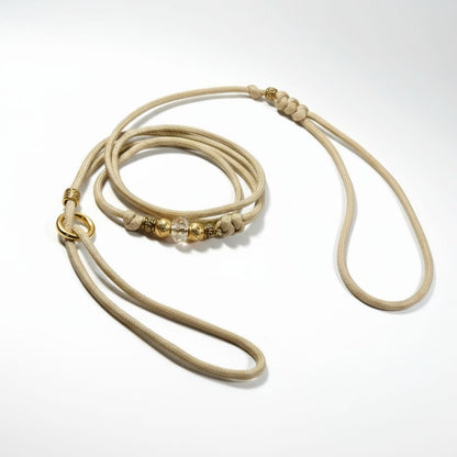 Parakorda Izstāžu Pavada Savelkošā ar Zelta Pērlītēm - Krāsu Izvēle