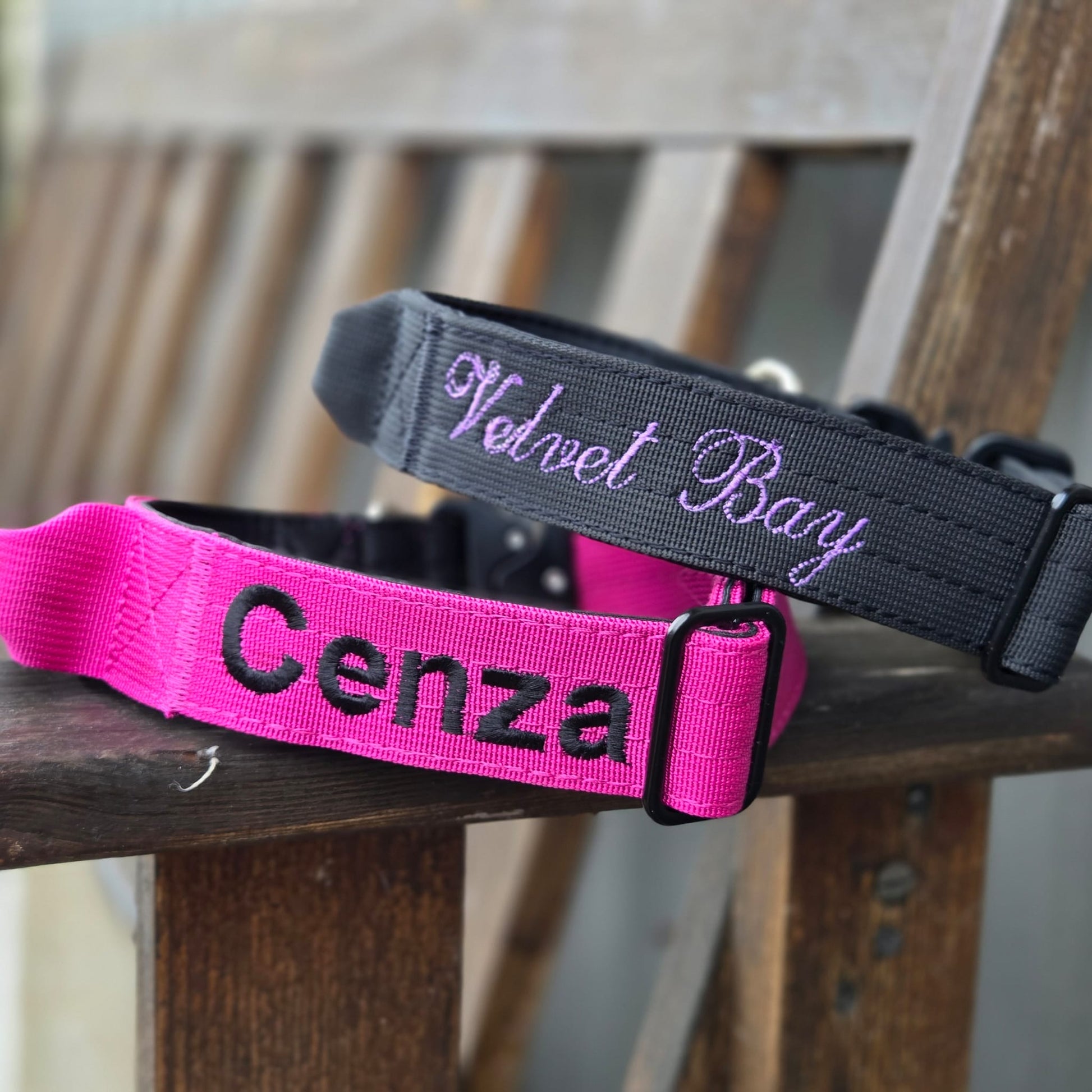 sunu kakla siksna ar izšūšanu