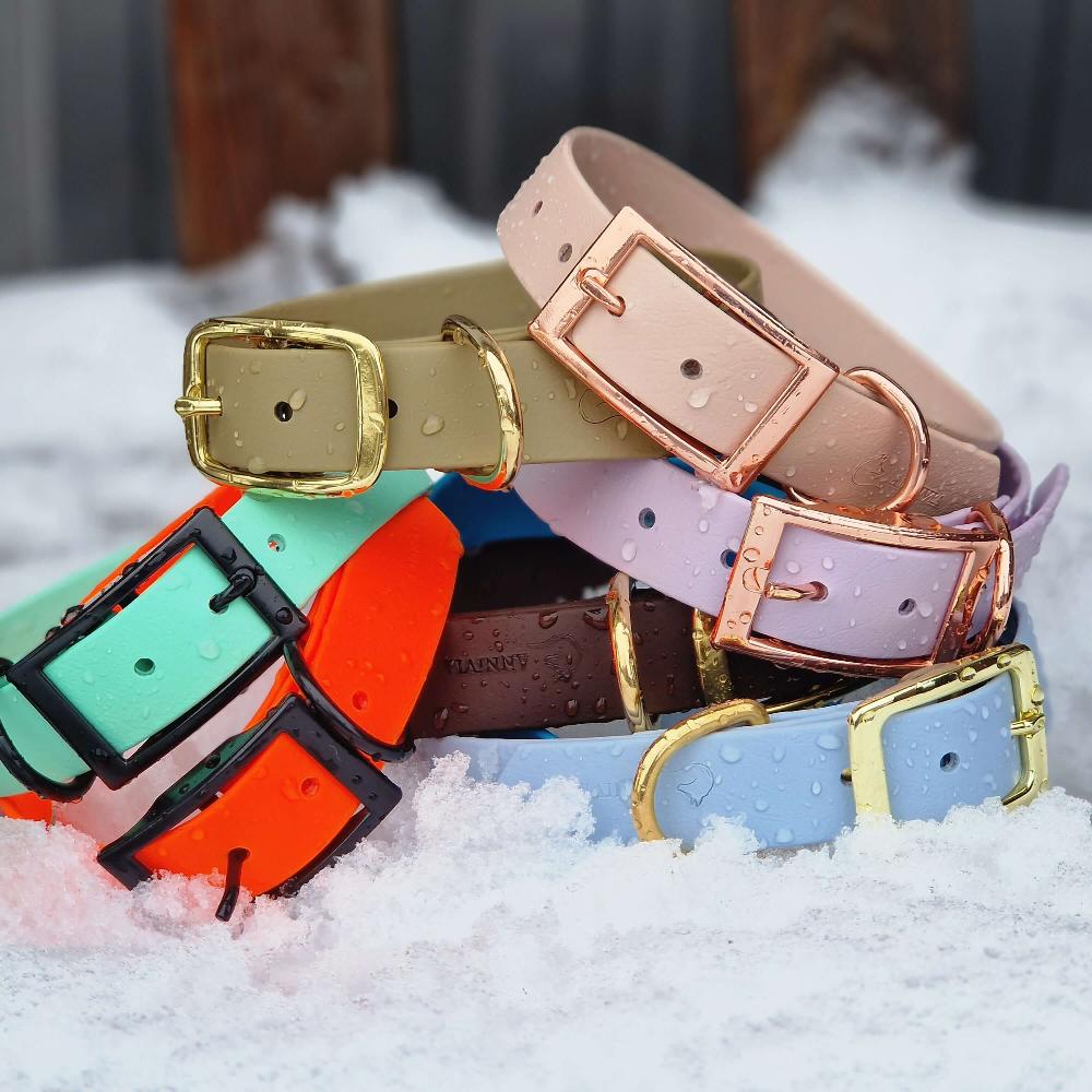 biothane klasiska sunu kakla siksna 25mm mitrumizturiga