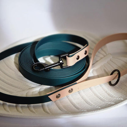 biothane dog leash dark green